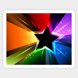 Rainbow Star Sticker